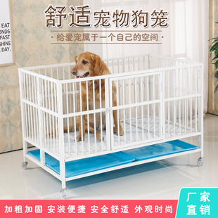 镀锌狗笼子加厚穿管跑床小型犬中大型犬展示笼室内宠物店寄养狗狗