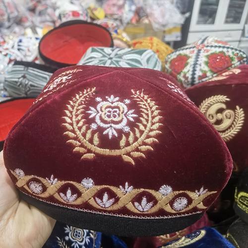 新疆帽子男士舞蹈男士洋气新款广场舞新疆舞帽子演出民族风爆款