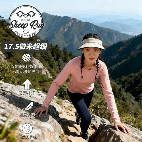 大牧场/SHEEPRUN长袖美利奴羊毛