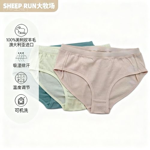 大牧场SHEEPRUN三角裤抗菌