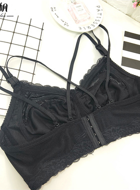 胖MM美背大码交叉多用肩带超薄透视大胸显小90-95-100-105-110CDE