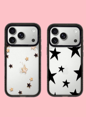 【韩国代购】幸运星黑色星星适用iphone17手机壳苹果16promax防摔透明15/14plus磁吸Magsafe苹果13/12pro新款
