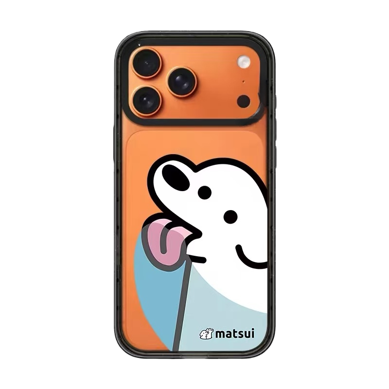 【韩国代购】可爱狗狗流口水透明手机壳适用苹果17/16promax保护套iphone15/14pro/plus防摔13/12磁吸Magsafe