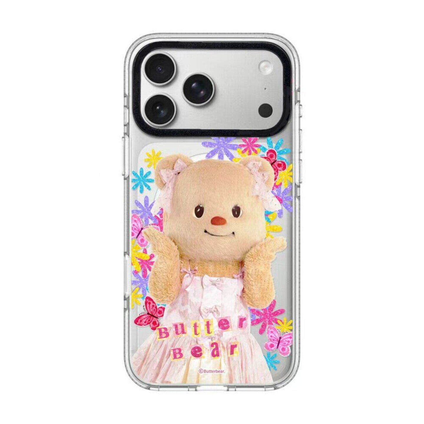 【韩国代购】白边今日心情黄油小熊适用iphone17手机壳苹果17/16/15promax防摔14pro/plus磁吸Magsafe苹果13
