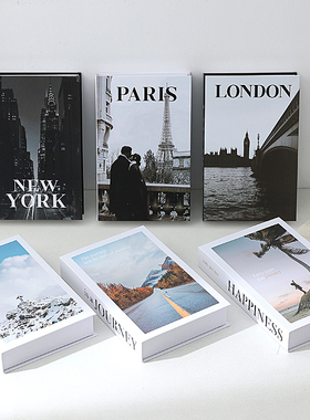 ins风英文假书摆件装饰品仿真书网红影楼拍摄道具摆件