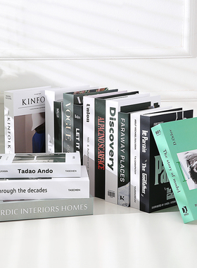 全英文北欧风格ins桌面仿真书