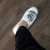 防臭透气虎头刺绣社会懒人一脚蹬 老北京休闲鞋 精神小伙男士 白布鞋