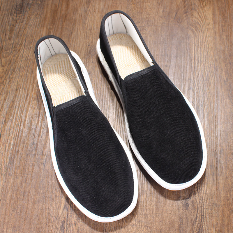 灯芯绒老北京布鞋男透气休闲工作