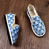 夏季 软底透气一脚蹬耐磨轻便工地休闲开车 男式 2025新款 老北京布鞋