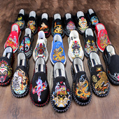 老北京布鞋 防臭手工西山潮流脸谱工作鞋 男刺绣中国风夏季 软底男款