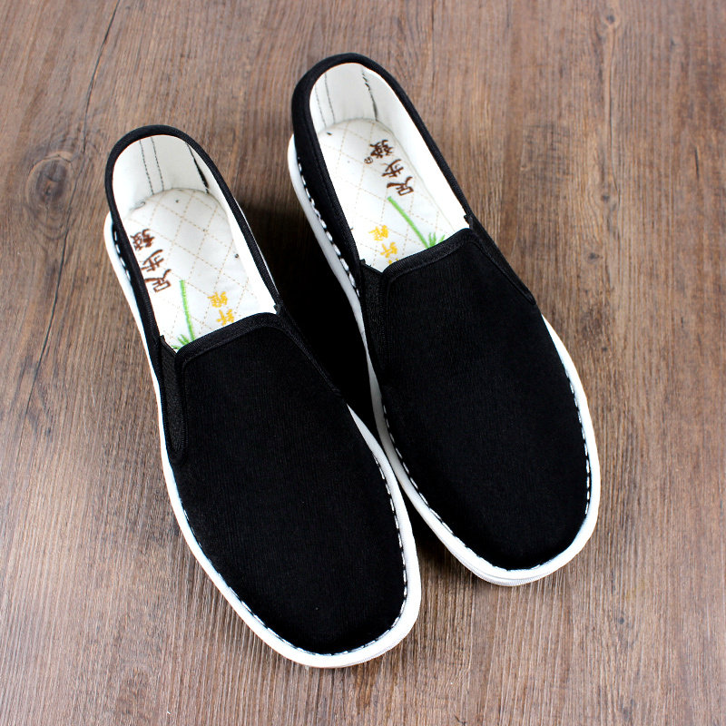 透气老北京布鞋牛筋底手工工作男