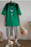 22夏季新款T恤短袖港风中性情侣印花纯棉Z03，男装T恤，星座805 (原301D-3)