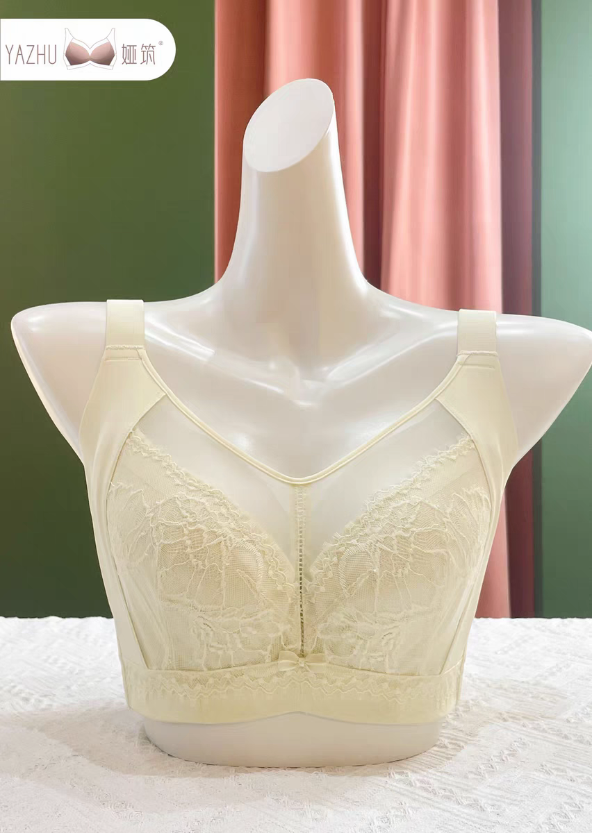 娅筑正品Y19大杯内衣聚拢收副乳大胸显小软钛圈舒适女士文胸罩