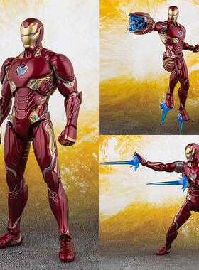 复仇者联盟4mk50 36漫威模型hottoys限量版SHF钢铁侠MK47可动手办