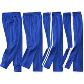 中小学生校裤 男童女童班服裤 子 天蓝色一二条杠长裤 儿童校服运动裤