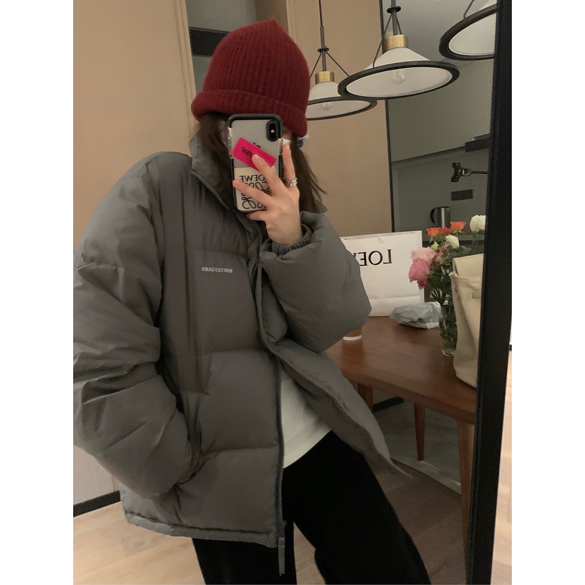 0压感保暖显瘦羽绒服女