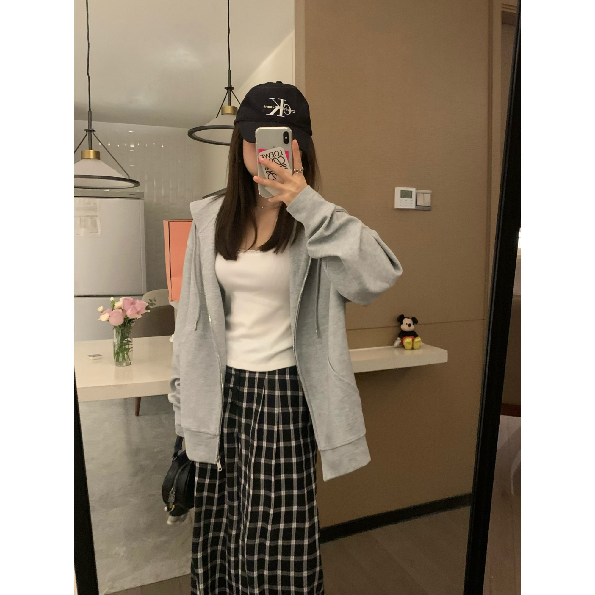 oversized慵懒韩系廓形连帽卫衣