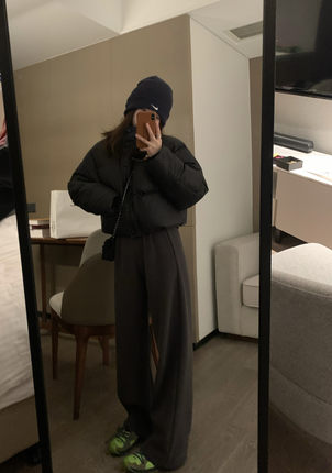 Veee ju显比例 显瘦短款肯豆羽绒服女冬季0压感韩版宽松外套双旦