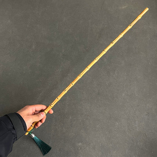 真竹子教鞭竹根条实心竹指挥棒玩具教师教鞭竹节家用教学棍棒戒尺