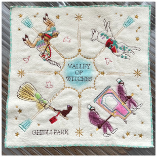 出口日本外贸余单柔软纯纯棉割绒可爱刺绣方巾25*25cm手帕小毛巾