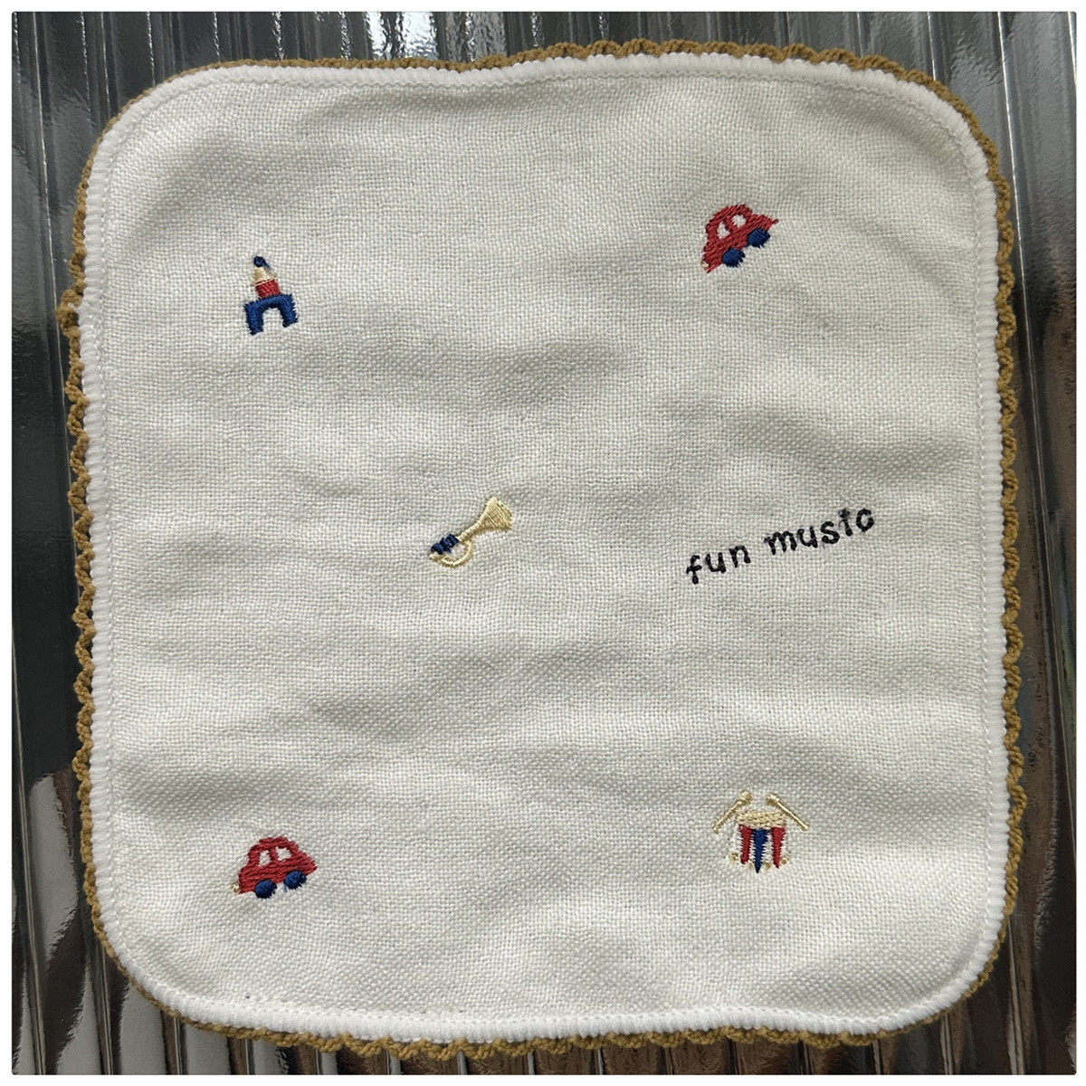 新品 出口日本外贸余单纯棉柔软纱布可爱小方巾手帕小毛巾15*15cm