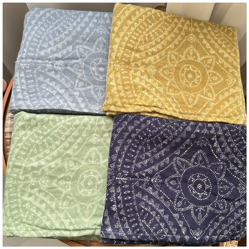 出口日本外贸余单纯棉纱布柔软蓬松棉花糖婴幼儿童大小浴巾毛巾