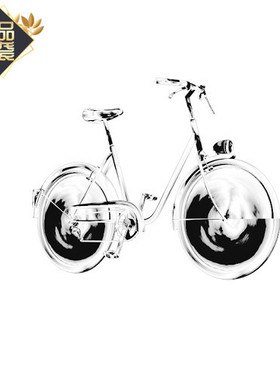 C4D水墨自行车工程文件含ae参考序列帧学习交流参考不错哦