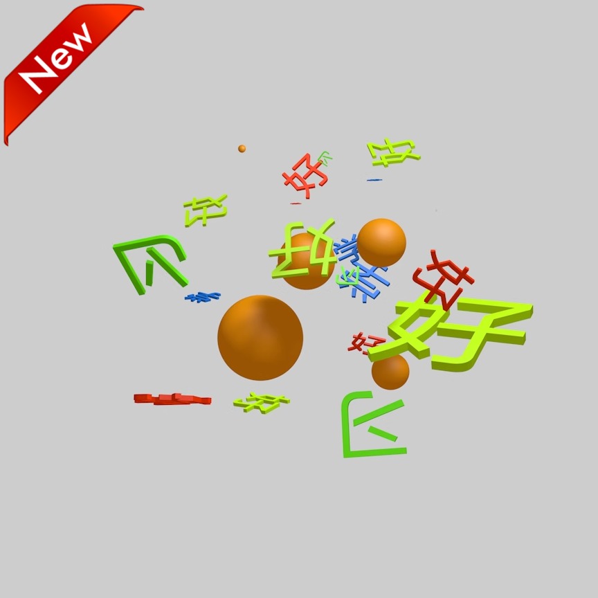 C4D新款上市动力学文字动画含材质贴图学习交流参考工程2024B002