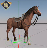 C4D高精马动画工程文件学习交流参考文件很不错哦