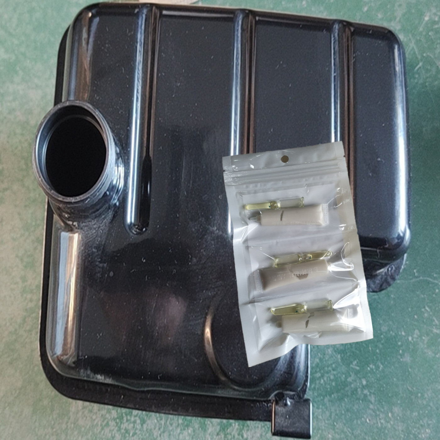 铁油箱漏油修补胶水柴油罐补漏胶黑色塑料橡胶树脂汽油箱补漏铝桶