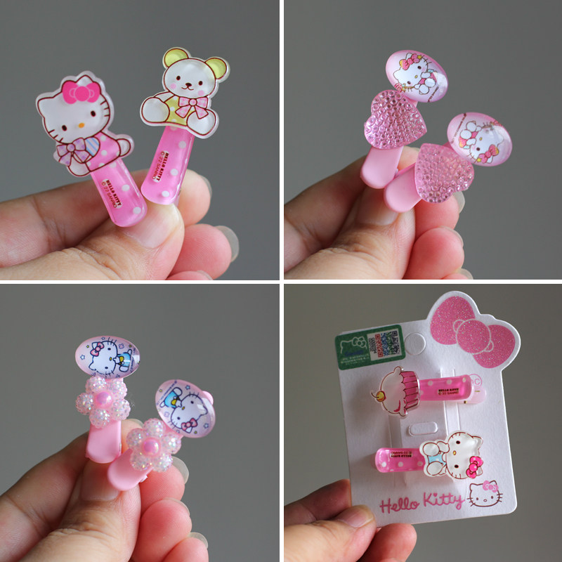 hellokitty正版授权卡通塑料发夹婴幼儿童宝宝发饰不伤发头饰