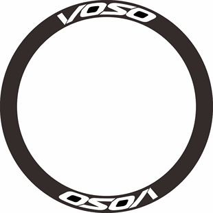 适用诺VOSO轮组贴纸公路车轮毂碳圈刀贴纸自行车轮贴