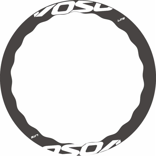 VOSO LITE轮组贴纸公路车波浪轮组碳圈刀圈贴纸自行车贴纸反光2轮