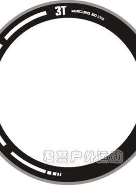 新款3T 60LTD 公路车轮组贴纸 死飞自行车碳刀圈贴纸 防水防晒