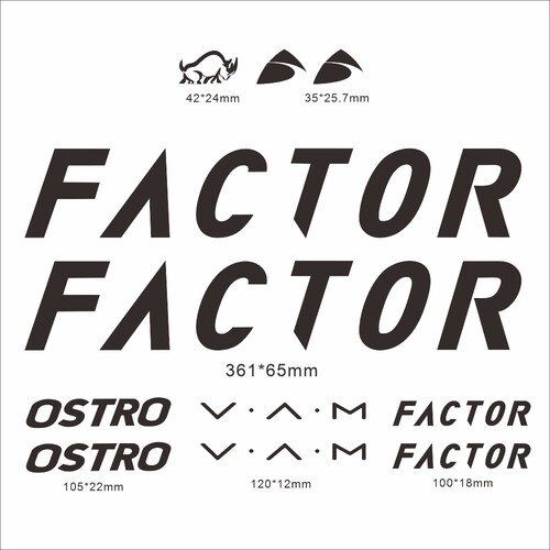 FACTOR OSTRO自行车架贴纸架贴纸公路自行车TT死飞车架贴镂空贴