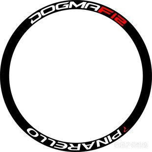 皮娜F12公路车轮组碳圈刀圈贴纸PINARELLO自行车轮组贴纸 刀圈