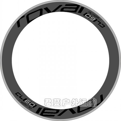 适用闪电贴纸ROVA CL60公路车碳刀圈轮组改色贴纸防水防晒多色