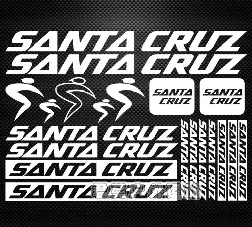 SANTA CRUZ山地自行车架贴纸 死飞个性车架防晒防水保护贴纸贴膜