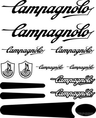 新款CAMPAGNOLO自行车车架贴纸 车架贴花 个性贴花死飞单车架贴纸