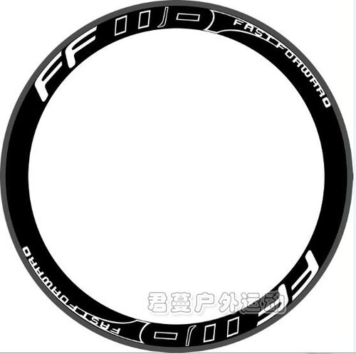 fast forward f2/3/5/6/公路车碳刀贴纸FFWD轮组贴纸  FFWD自行车
