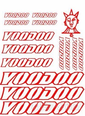 新款VOODO车架贴纸公路自行车反光死飞车架贴镂空贴防晒防水