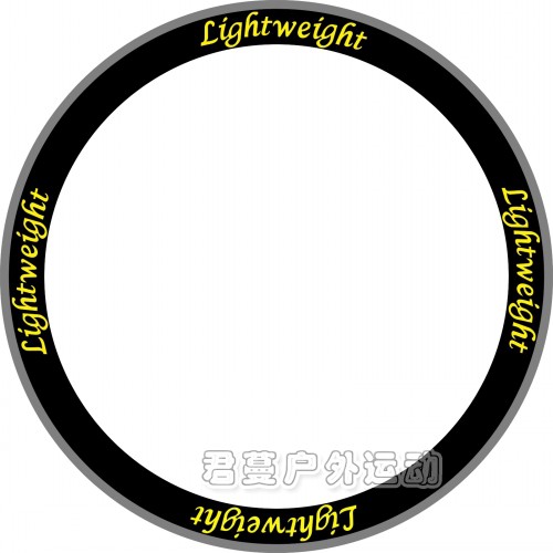 lightweight公路车碳刀圈轮组轮圈贴纸 反光贴纸 防水防晒21色