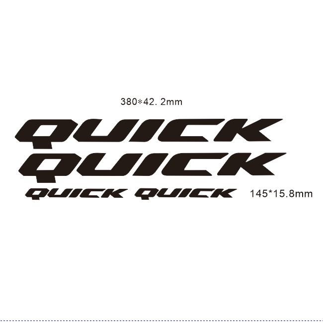 QUICK自行车架贴纸车架贴纸自行车架贴梅花贴花车贴