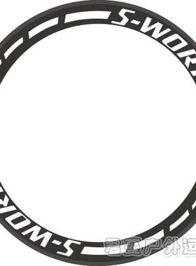 SWORKS闪电轮组贴 公路自行车刀圈贴纸 死飞个性刀圈贴 镂空反光
