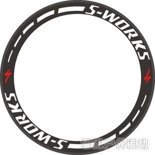 SWORKS闪电轮组贴 公路自行车刀圈贴纸 死飞个性刀圈贴 镂空反光