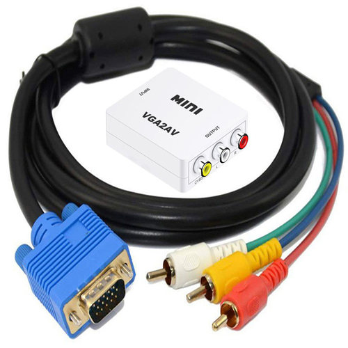 VGA2AV高清视频转换器莲花插头