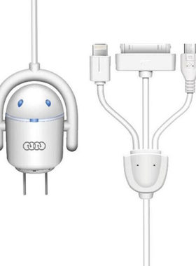 奥力科3口3A快充microusb充电器
