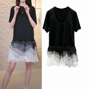 仙女裙蕾丝拼接T恤套装 2026夏季 西格圣迪奥时尚 女装 26221403 新款