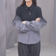 新款 女装 S·D休闲百搭显瘦长袖 2025秋季 衬衫 网纱拼接上衣23120530