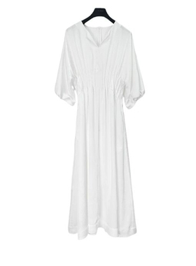 2026女春夏新款S·D宽松气质收腰显廋两件套中长款连衣裙243Z1215